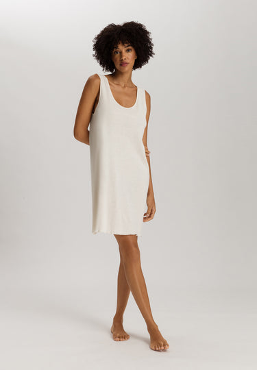 Serena Cotton And Linen Tank Gown 90cm | Misty White 74791-2123